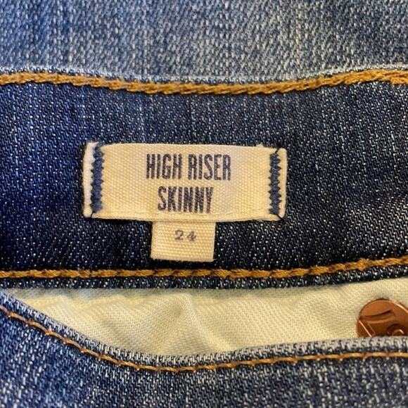 Madewell High Rise‎ Skinny Blue Jeans Size 24 - Picture 5 of 8